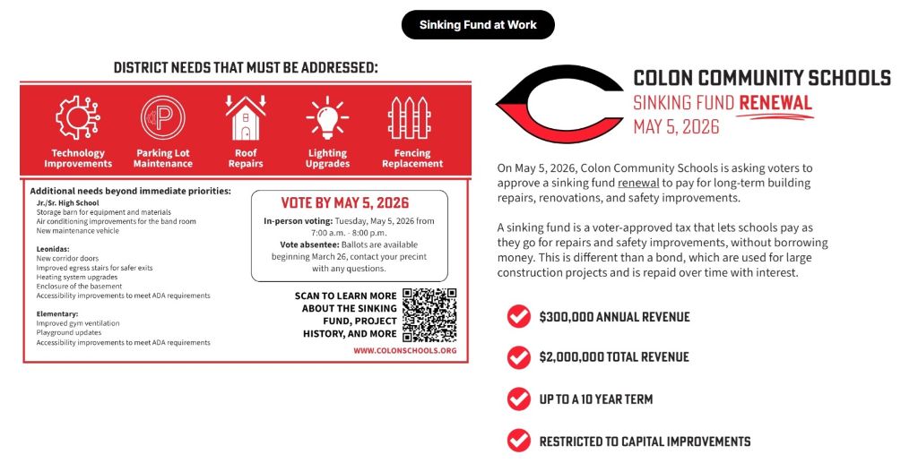 Colon Schools Seeking Renewal Of Sinking Fund